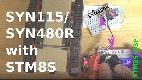 Wireless control test via One dollar CPU STM8S103F3 board