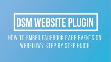 How To Embed Facebook Page Events On Webflow Website?
