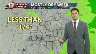 Tracking a cool and breezy start to the week