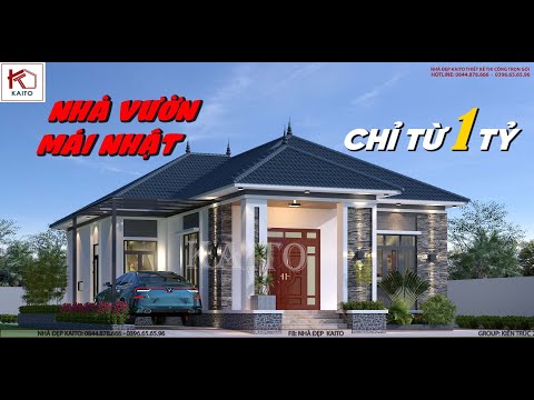 Video Mẫu nhà vườn mái Nhật với mức giá chỉ từ 1 tỷ thiết kế... - youtube