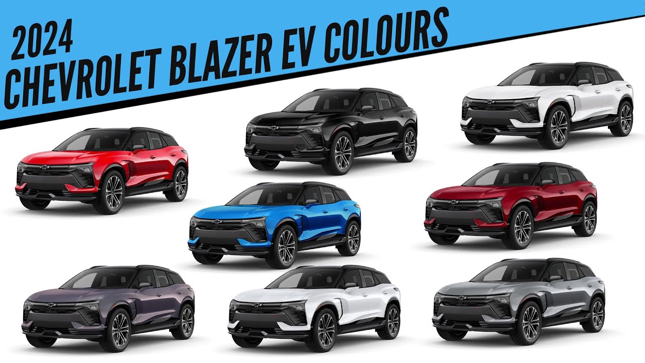 2024 Chevrolet Blazer EV All Color Options Images AUTOBICS YouTube