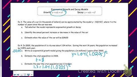 8.1 Exponential Growth and Decay