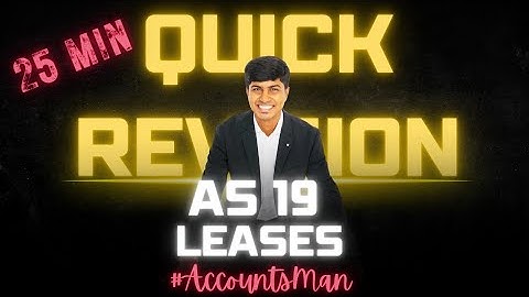 AS 19 - Leases | CA Inter | Advanced Accounting | CA Rajavardhan