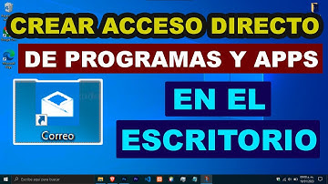 Como poner Programas en el Escritorio Windows | crear acceso directo de un programa o aplicación