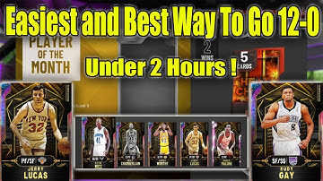 The Easiest and Best Way To Go 12-0 In NBA 2k20 Myteam