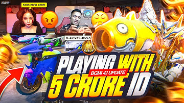 PLAYING IN 5 CRORES ID 🔥|| Streamers VS Rowdy ☠️| BGMI