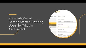 KnowledgeSmart Inviting Users to Take an Assessment