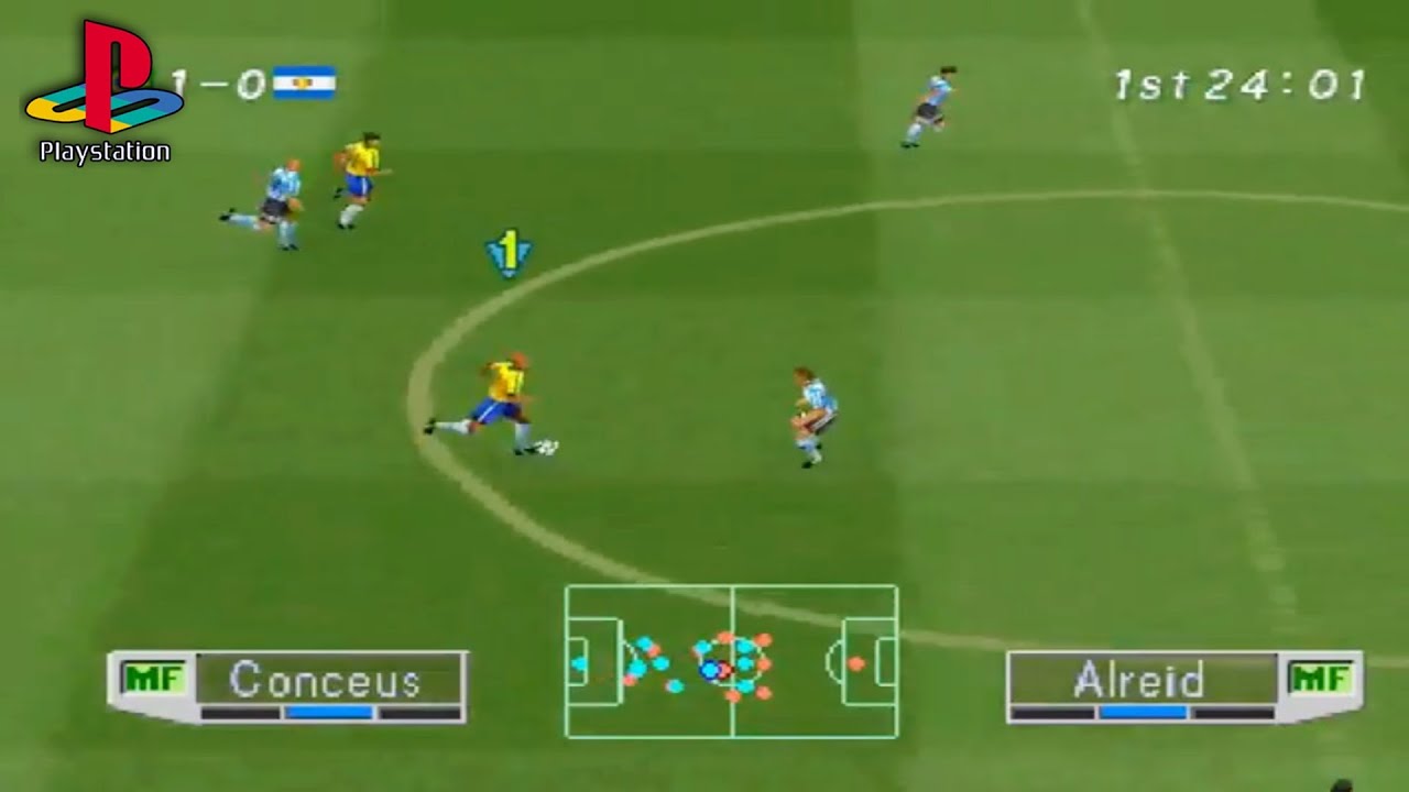 International Superstar Soccer Pro 98 Ps1 Gameplay Youtube
