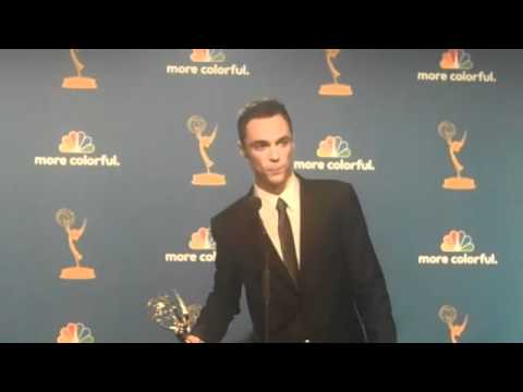 Jim Parsons in the Emmy press room