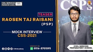 Download Lagu CSS Mock Interview Teaser | Raosen Taj Raisani (CSS-2021) | CSS Preparation | CSPs Academy Download Lagu CSS Mock Interview Teaser | Raosen Taj Raisani (CSS-2021) | CSS Preparation | CSPs Academy