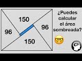 Dos rectangulos y cuatro triangulos | Calcular el área sombreada