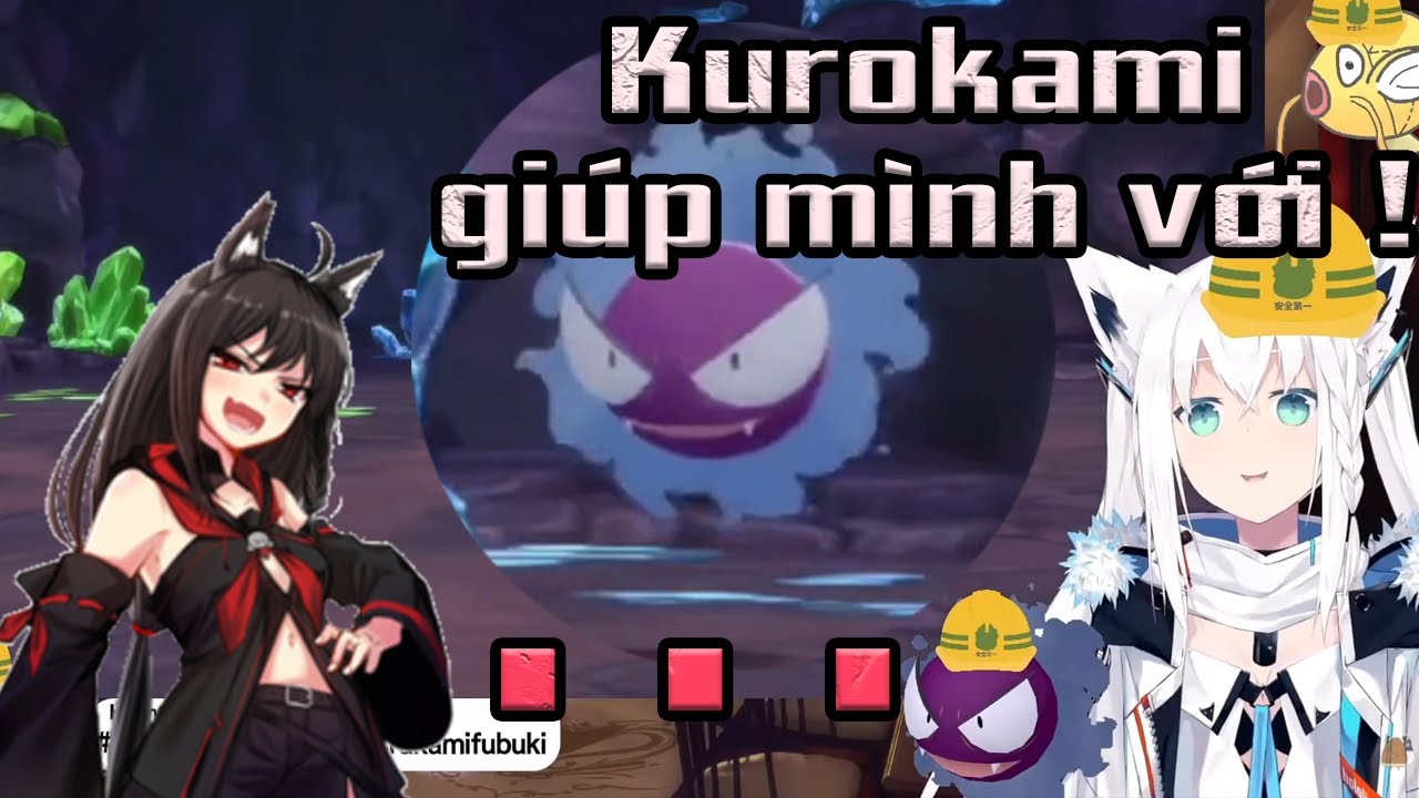 Fubuki nhờ Kurokami săn Gastly [Hololive Vietsub]
