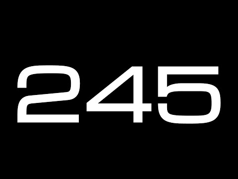 245 Second Countdown Timer / NO SOUND