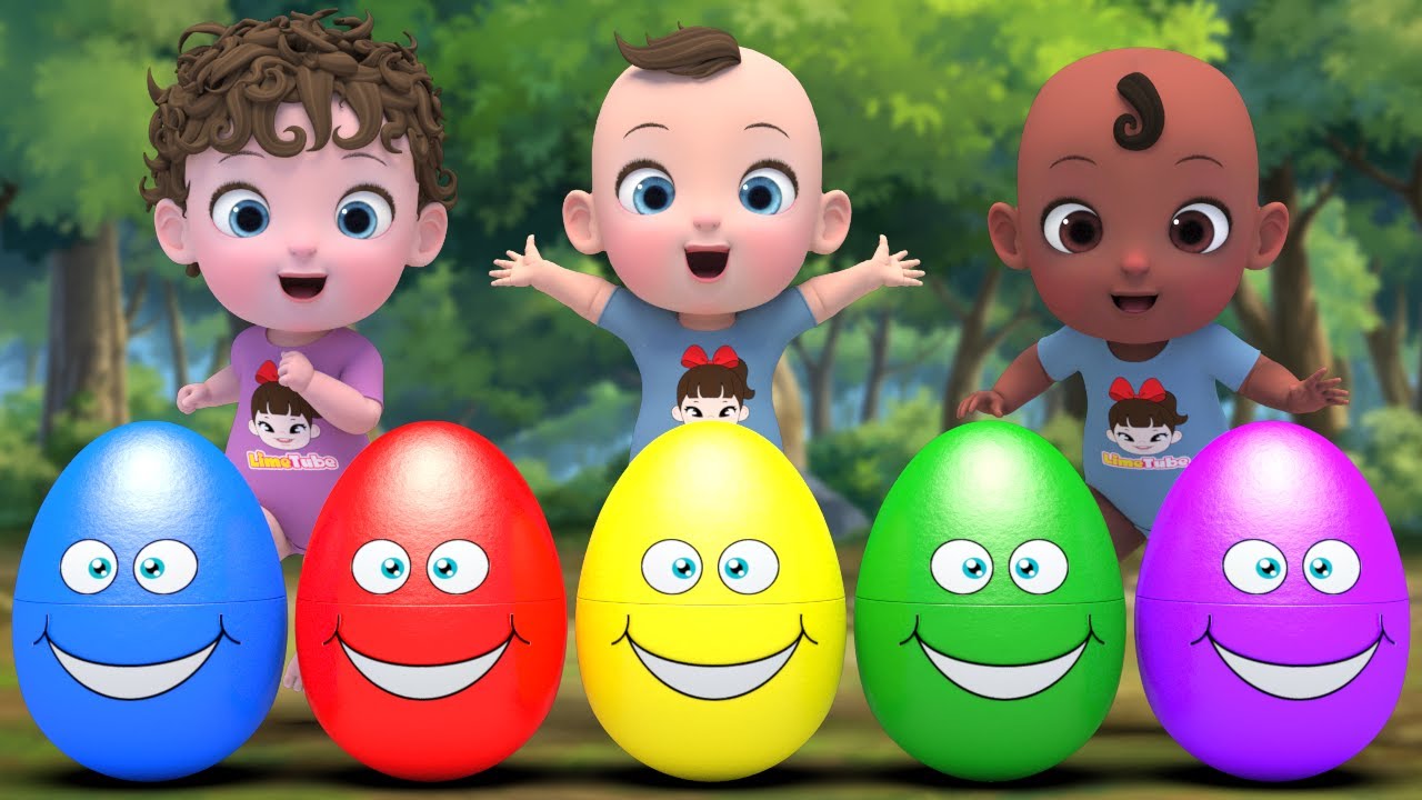 Color Surprise egg | John Jacob Jingleheimer Schmidt | Nursery
