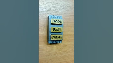 Good Fast Cheap - Why can you choose only two?