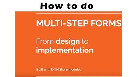 Multistep form with Action Form and TabsPro