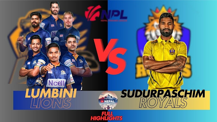 HIGHLIGHTS LUMBINI LIONS VS SUDURPASCHIM ROYALS #nepalpremierleague