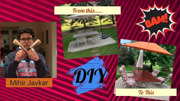 DIY Picnic table makeover - Wood staining and Spar urethane