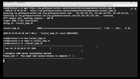 Automatic LAMP installation and setup on Ubuntu Server