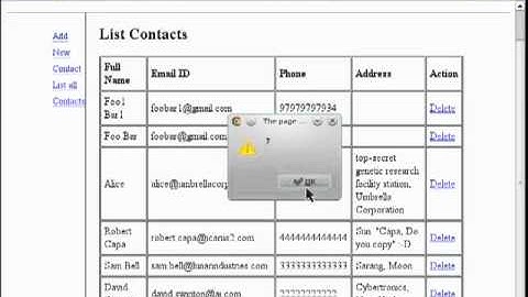 jQuery Video Tutorial - The Making of Address book - Part 3