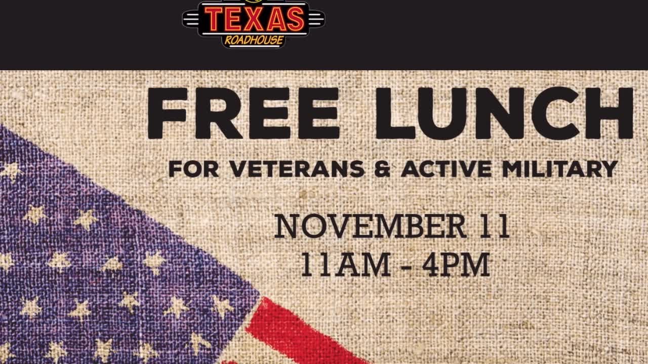 Where can veterans get free food and deals on Veterans Day in ...