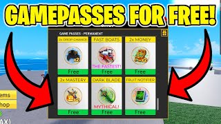 ANY GAMEPASS FOR FREE IN BLOX FRUITS!