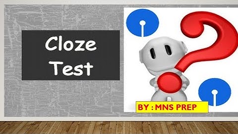 Cloze Test 1and 2 | for MNS 2022| by @flora_fauna23