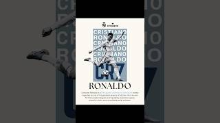 Cristiano Ronaldo Poster Design in Canva⚽ #canva #shorts #cr7  #canvatutorial