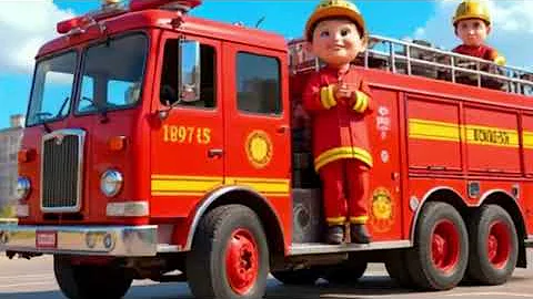 Wheels on the Hero Fire Truck Song! | CoComelon Nursery Rhymes & Kids Songs