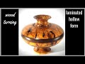 wood turning laminated hollow form