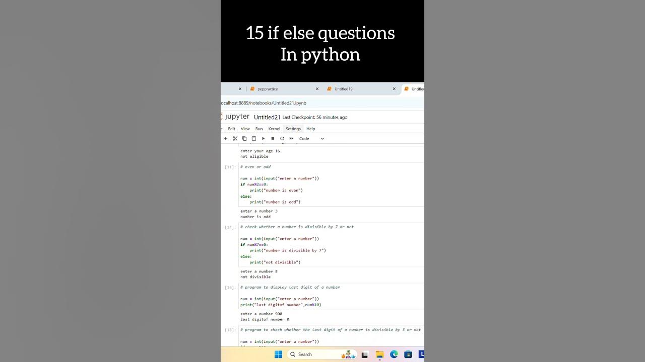 15 If Else Questions In Python #shorts #python - YouTube