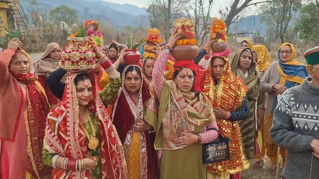 भव्य कलश यात्रा,, श्री शिव महापुराण कथा,, पूज्य अकुंश जी महाराज,, ग्राम तलाव (मण्डी) #mahadev #shiv 