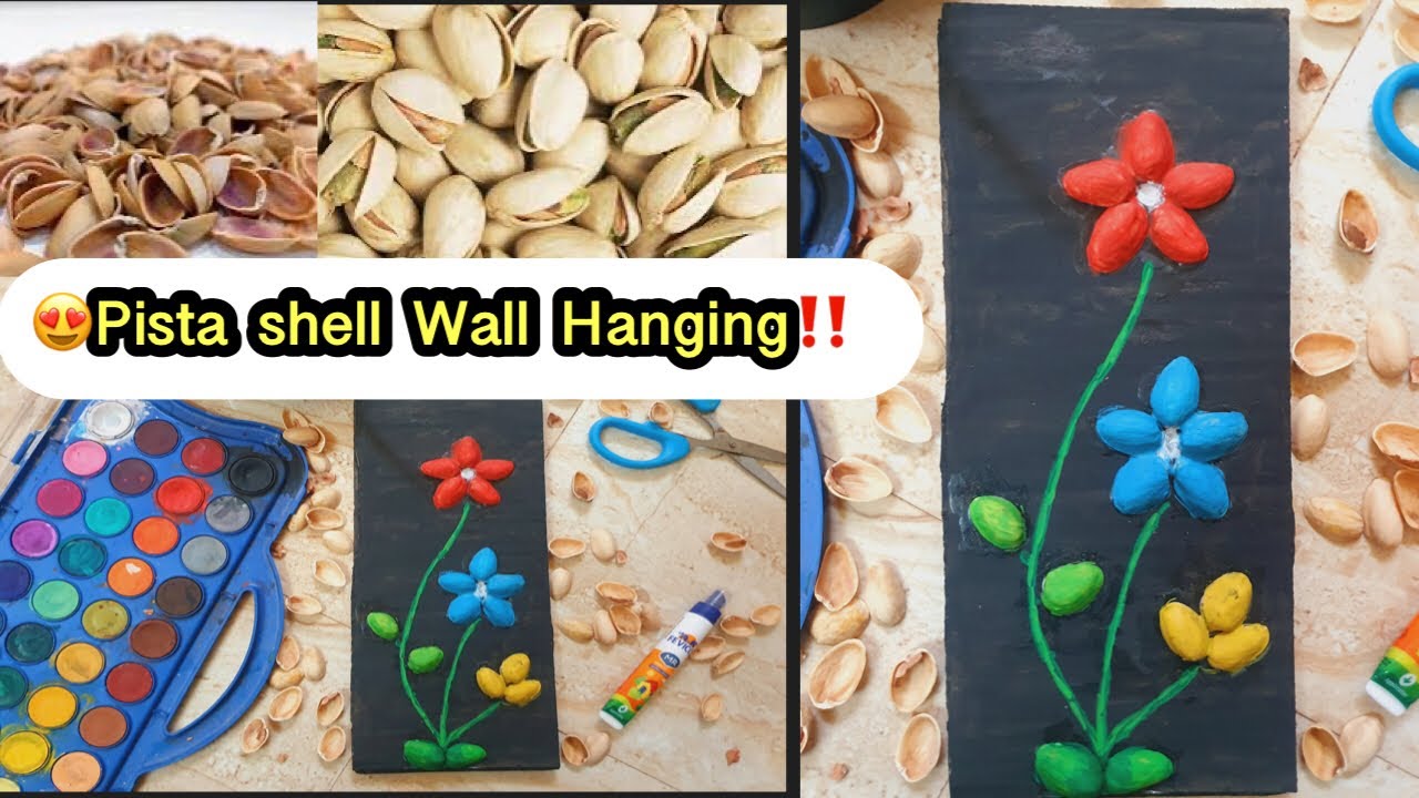 Pista Shell Wall Hanging | 5Min Craft Ideas | Best Out Of Waste | Simple & Easy Craft | - YouTube
