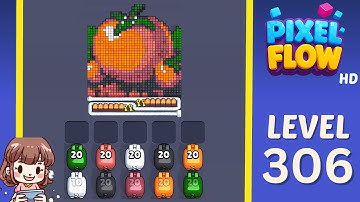 Pixel Flow Level 306 Solution Walkthrough