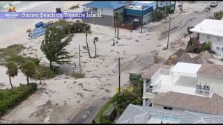 Hurricane Idalia Damages Homes and Businesses on Florida's Treasure Island  Storyful