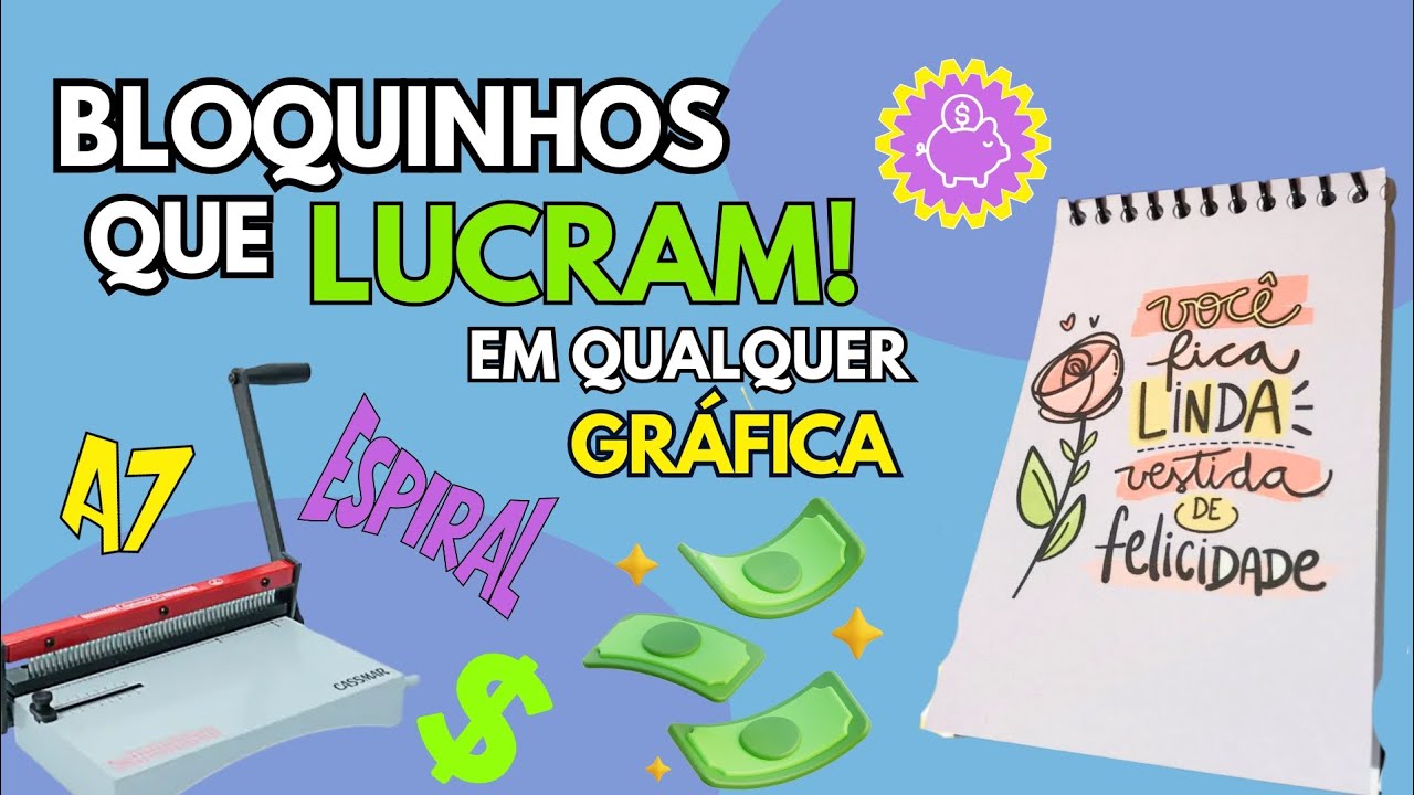 Quer LUCRAR? Faça ISSO na sua Gráfica | Bloquinho A7
