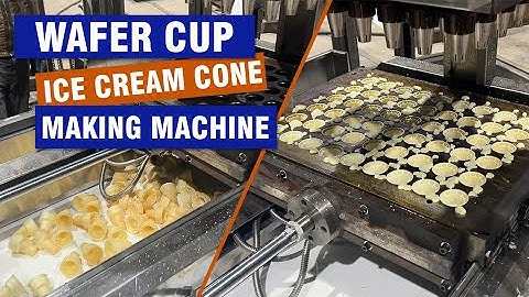 CE Certified Automatic Ice Cream Cone Machine|Edible Wafer Cup Making Machine|Wafer Cone Maker