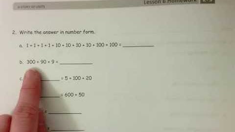 G2 M3 Lesson 6 Homework