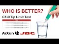 Soldering tip in water c210 soldering tip compared aixun with jbc by soldering statione2b