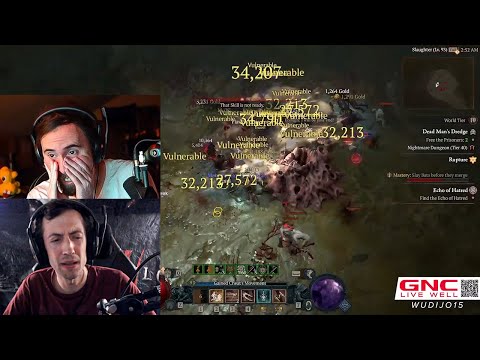 Asmongold Reacts to Wudijo Lose His Hardcore Character at RANK 1 | Diablo 4