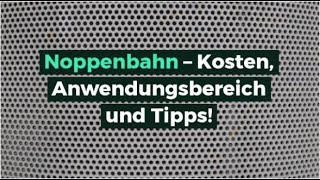 Noppenbahn – Kosten, Anwendungsbereich und Tipps - YouTube