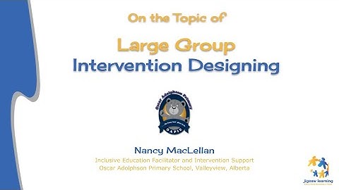 On the Topic of Large Group Intervention Design