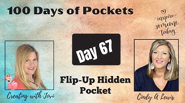 Day 67 of 100 Days of Junk Journal Pockets! Flip-Up Hidden Pocket