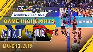 Uaap 81 women's volleyball - round 1: ateneo de manila university vs.
of the east | game highlights march 3, 2019 subscribe to abs-cbn
sports ch...