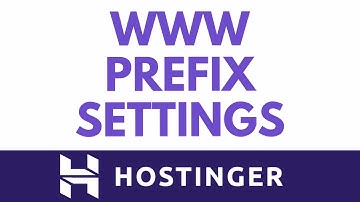 Add Or Remove The WWW Prefix In Hostinger Website Builder