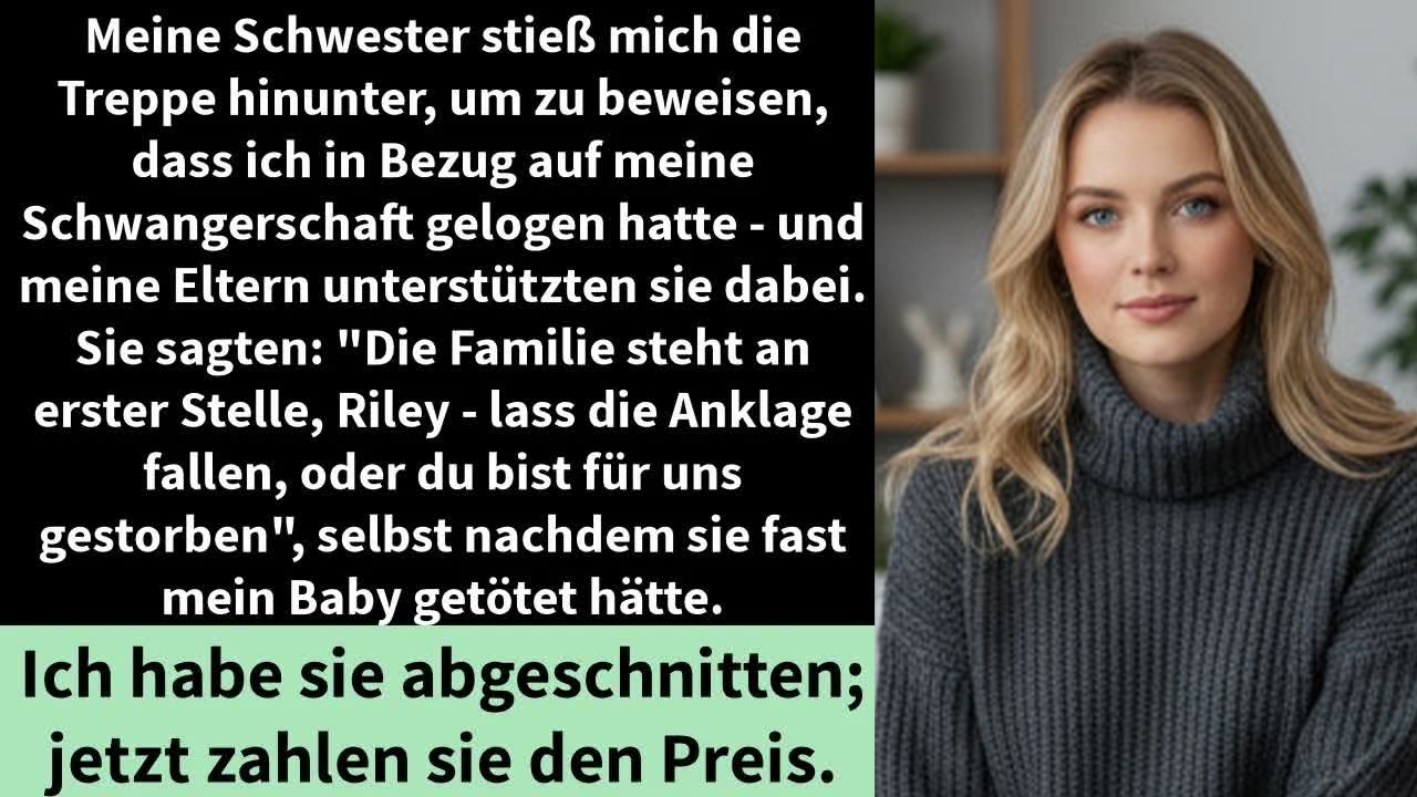 Meine Schwester stieß mich die Treppe hinunter – nur um „Recht“ zu behalten