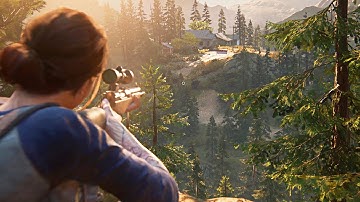 Tommy teaches Ellie to Snipe - The Last of Us Part II (PS4 Pro) 4K HDRS