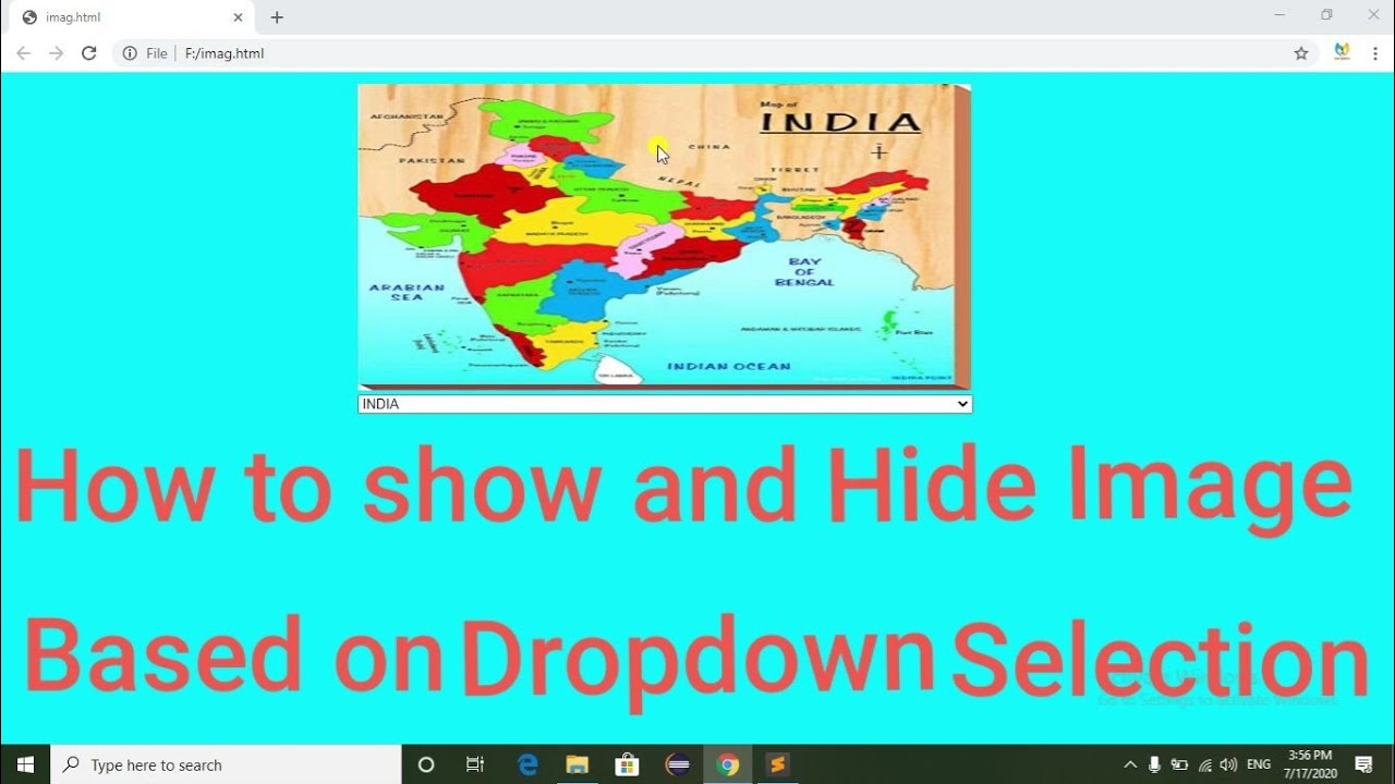 How to Show and Hide image based on dropdown selection