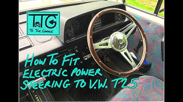 VW T25 T3 Vanagon Power steering conversion Pt 1