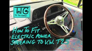 VW T25 T3 Vanagon Power steering conversion Pt 1